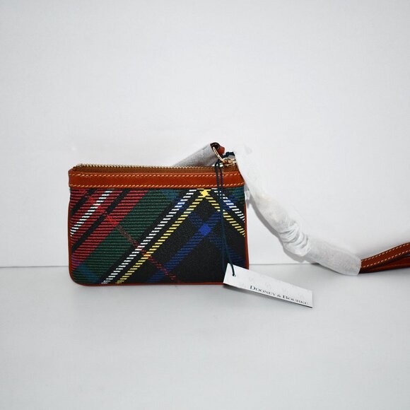 Dooney & Bourke Crosshatch Medium Wristlet in Charcoal #WWNDS1408 NWT - Picture 4 of 6